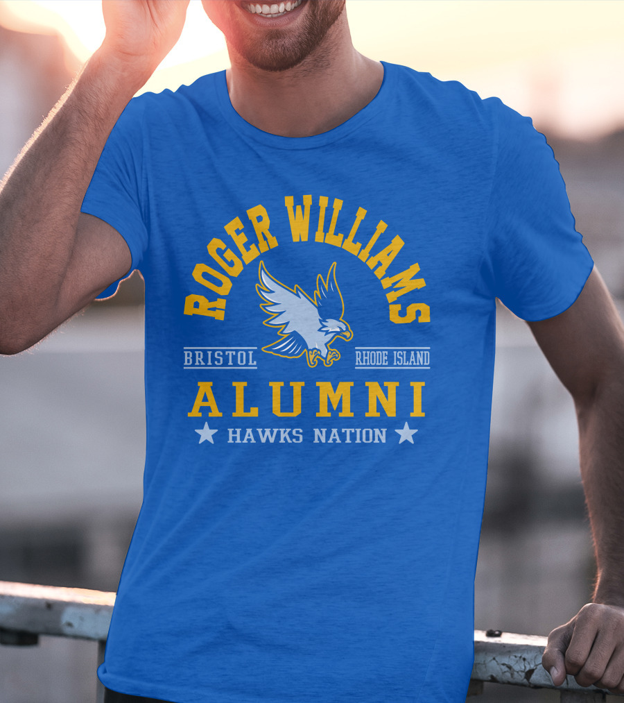 Roger Williams Alumni Hawks Nation Bristol Rhode Island T-Shirt
