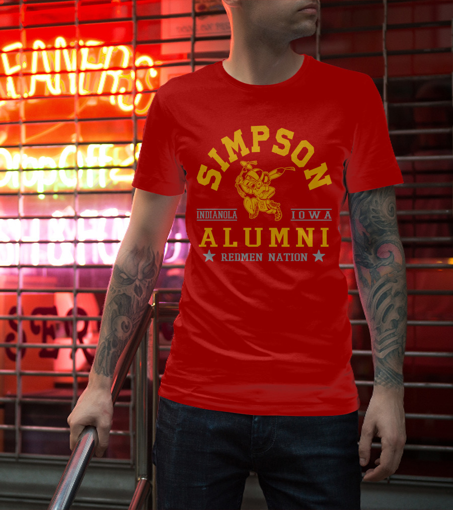 Simpson College Alumni Redmen Nation Indianola Iowa T-Shirt