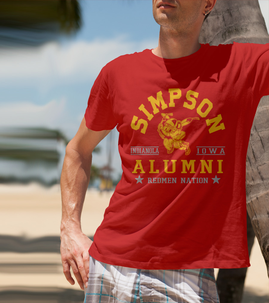 Simpson College Alumni Redmen Nation Indianola Iowa T-Shirt
