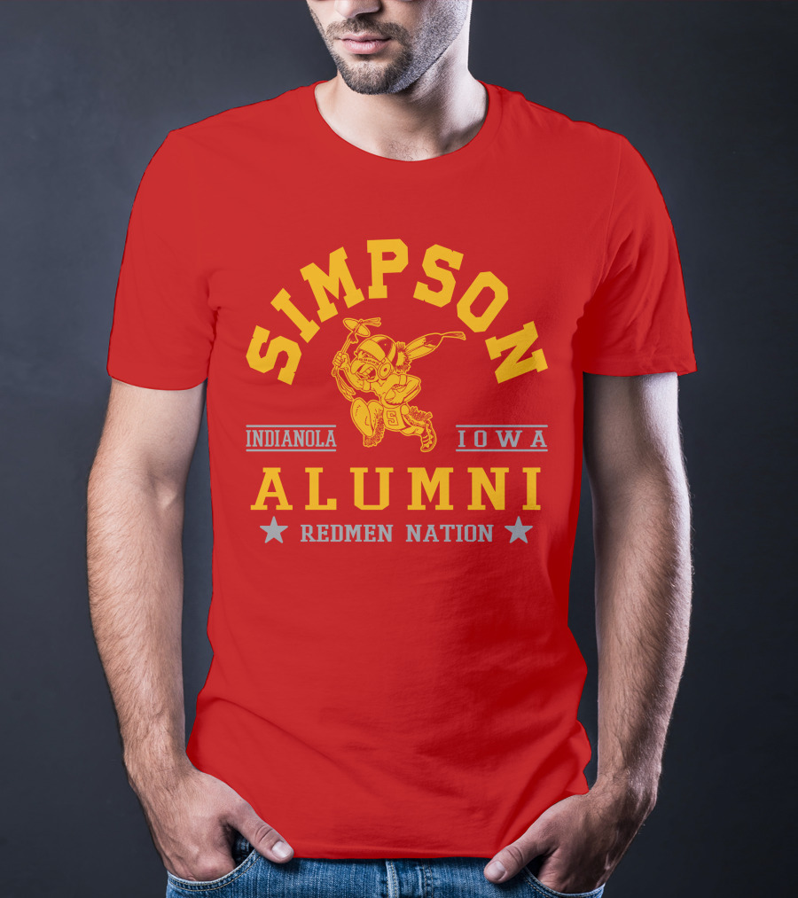 Simpson College Alumni Redmen Nation Indianola Iowa T-Shirt
