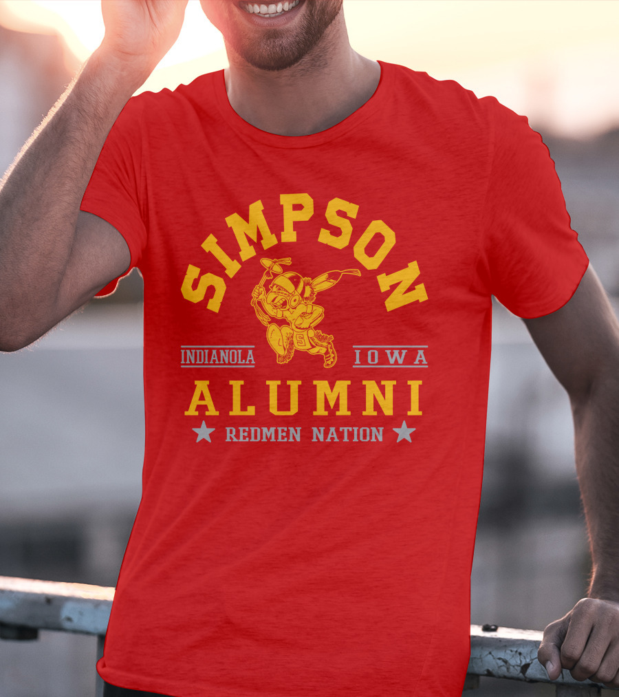 Simpson College Alumni Redmen Nation Indianola Iowa T-Shirt