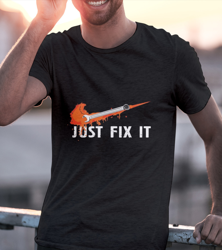 JUST FIX IT Wrench Splash T-Shirt