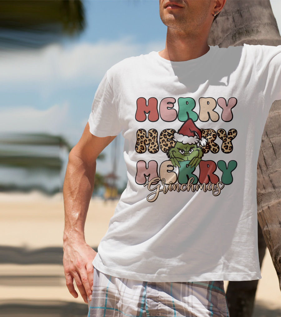 Merry Merry Merry Grinchmas T-Shirt