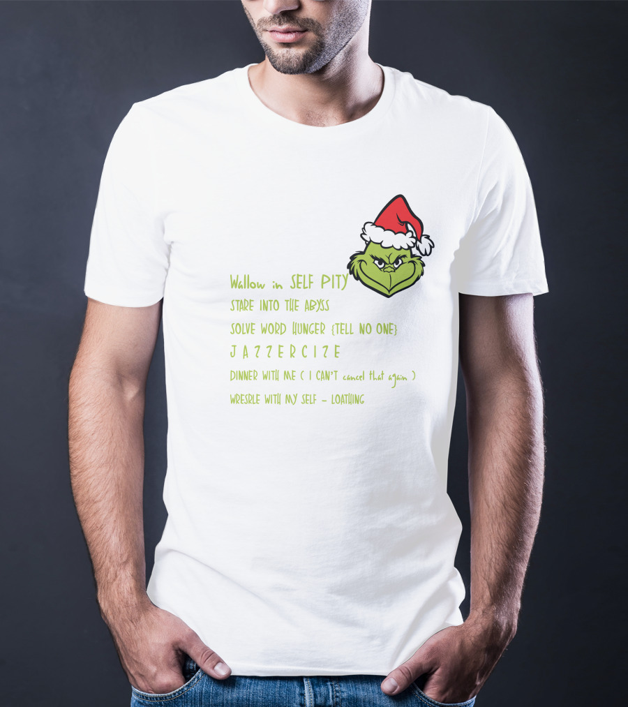 Grinch Christmas Schedule My Day I'm Booked T-Shirt