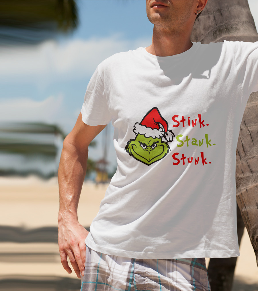 Stink Stank Stunk Xmas Party Grinch Christmas Movie T-Shirt