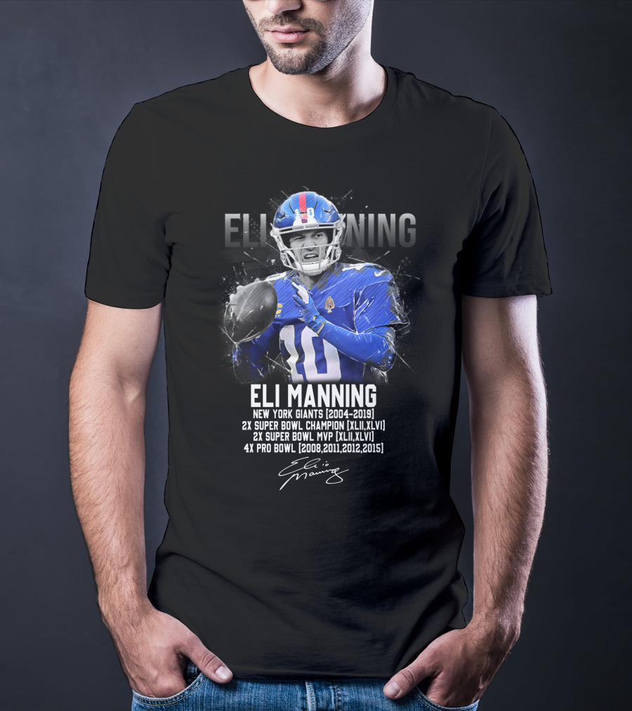 Eli Manning New York Giants Football Legend T-Shirt