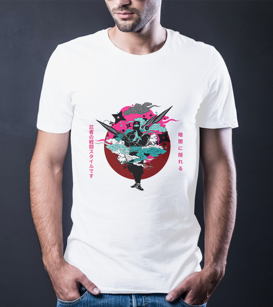 Ninja Japan Hidden In The Dark Combat T-Shirt