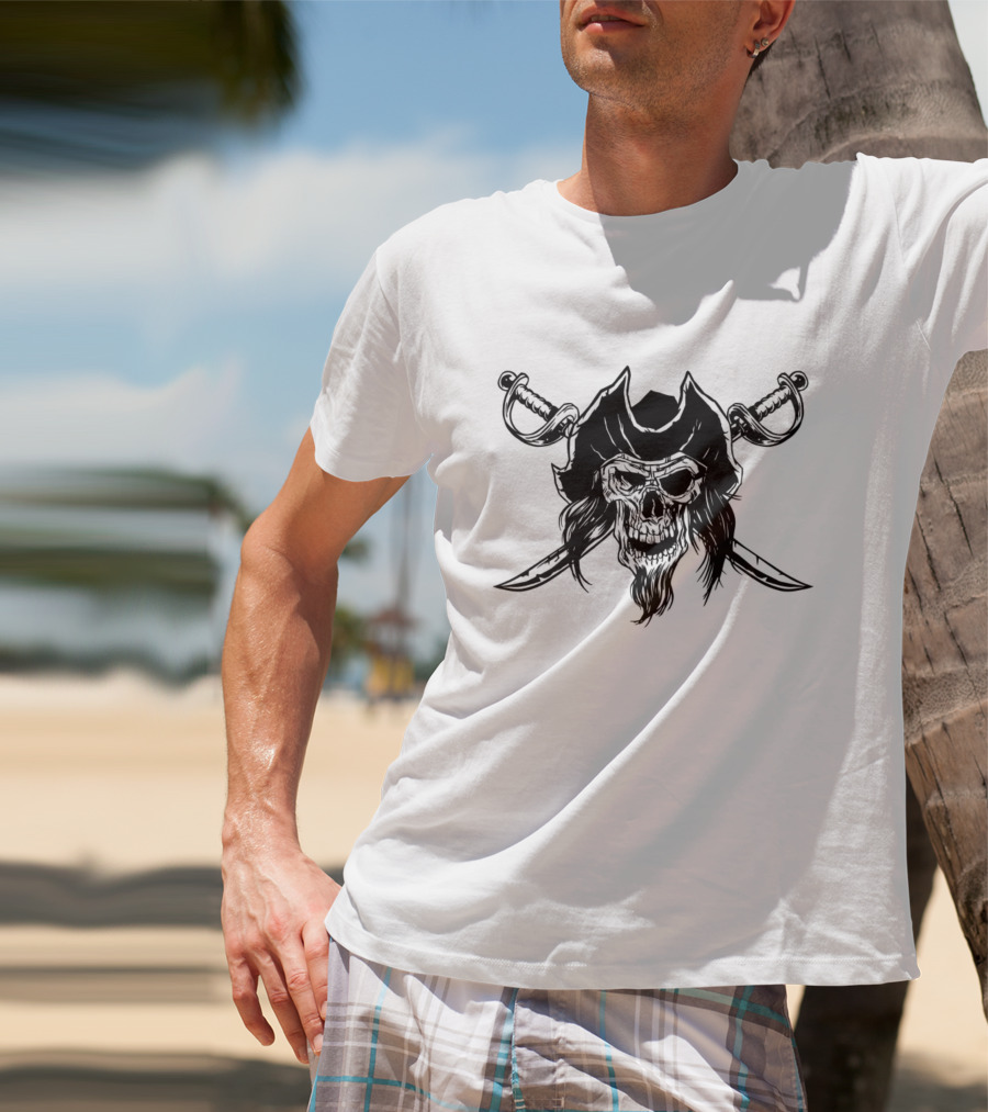 Pirate Skull With Crossed Swords T-Shirt