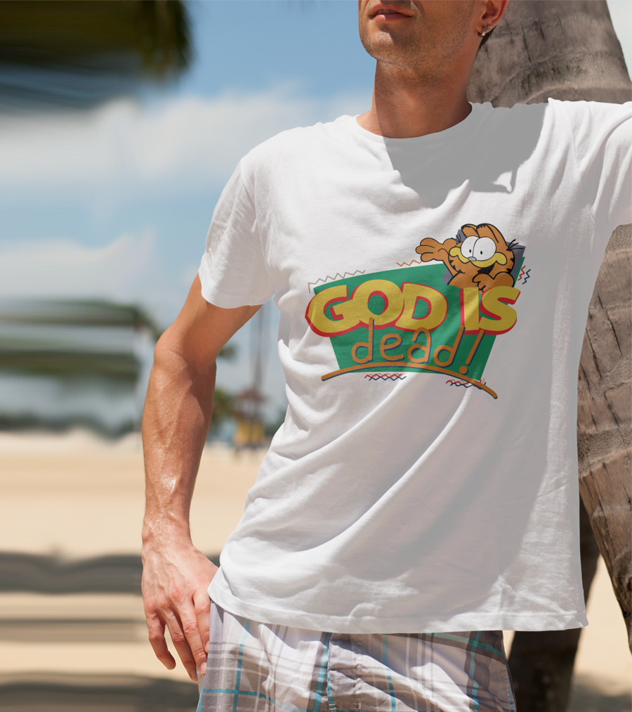God Is Dead Garfield T-Shirt
