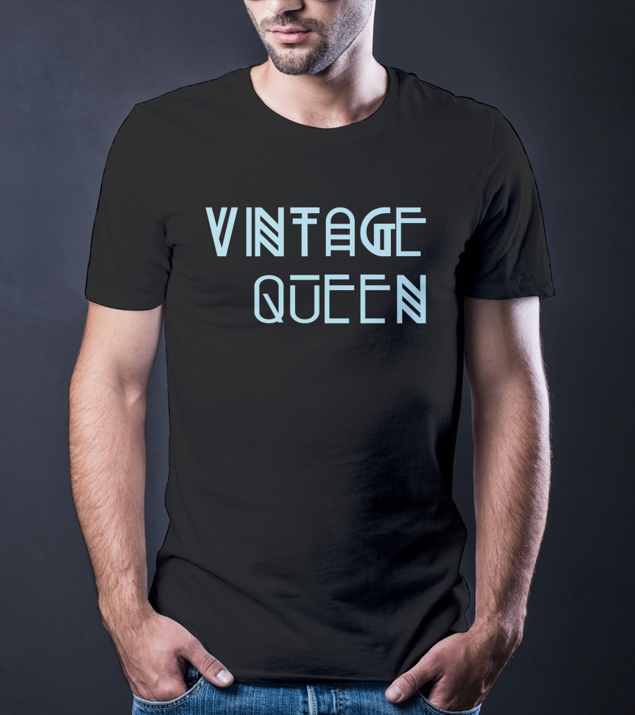 Vintage Queen Retro Typography T-Shirt