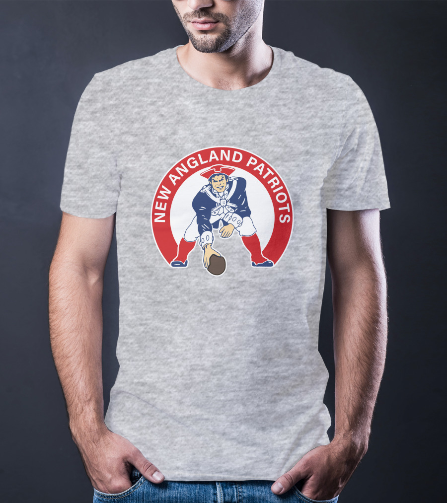 New England Patriots Classic Logo Print T-Shirt