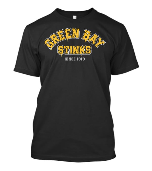 Green Bay Stinks Parody Cheesehead Rivalry Fan T-Shirt