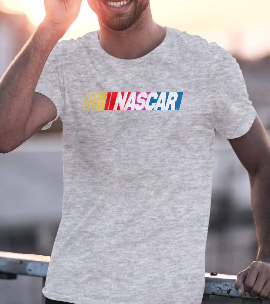 NASCAR Racing Logo With Gradient Bars T-Shirt