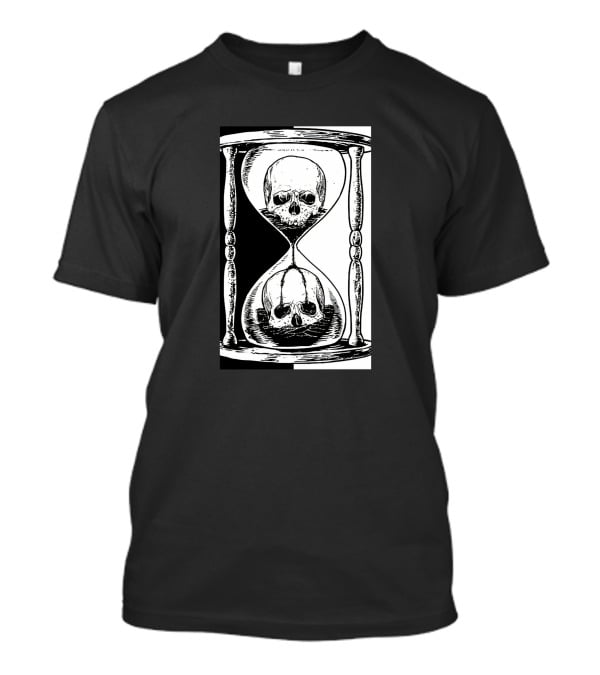 Skull Hourglass Timeless Symbolism T-Shirt