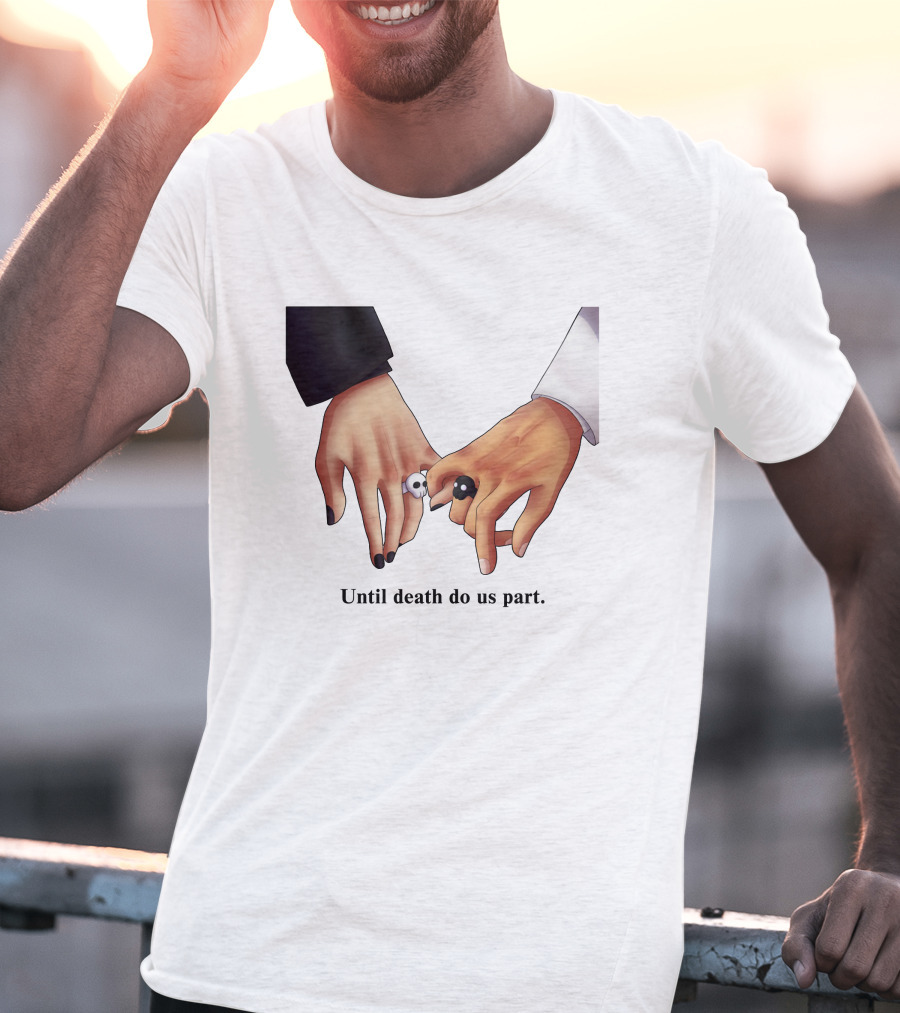 Until Death Do Us Part Yin Yang Rings Holding Hands T-Shirt
