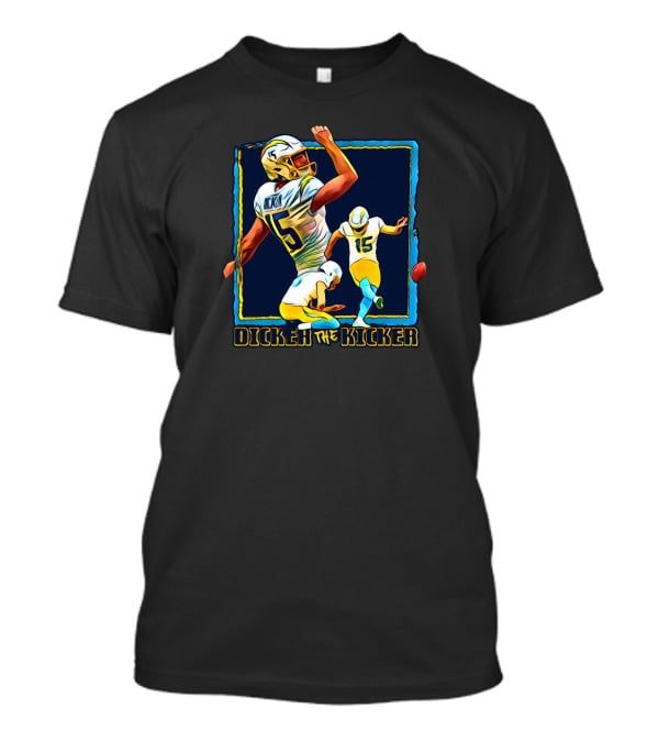Dicker The Kicker Football Action Number 15 T-Shirt