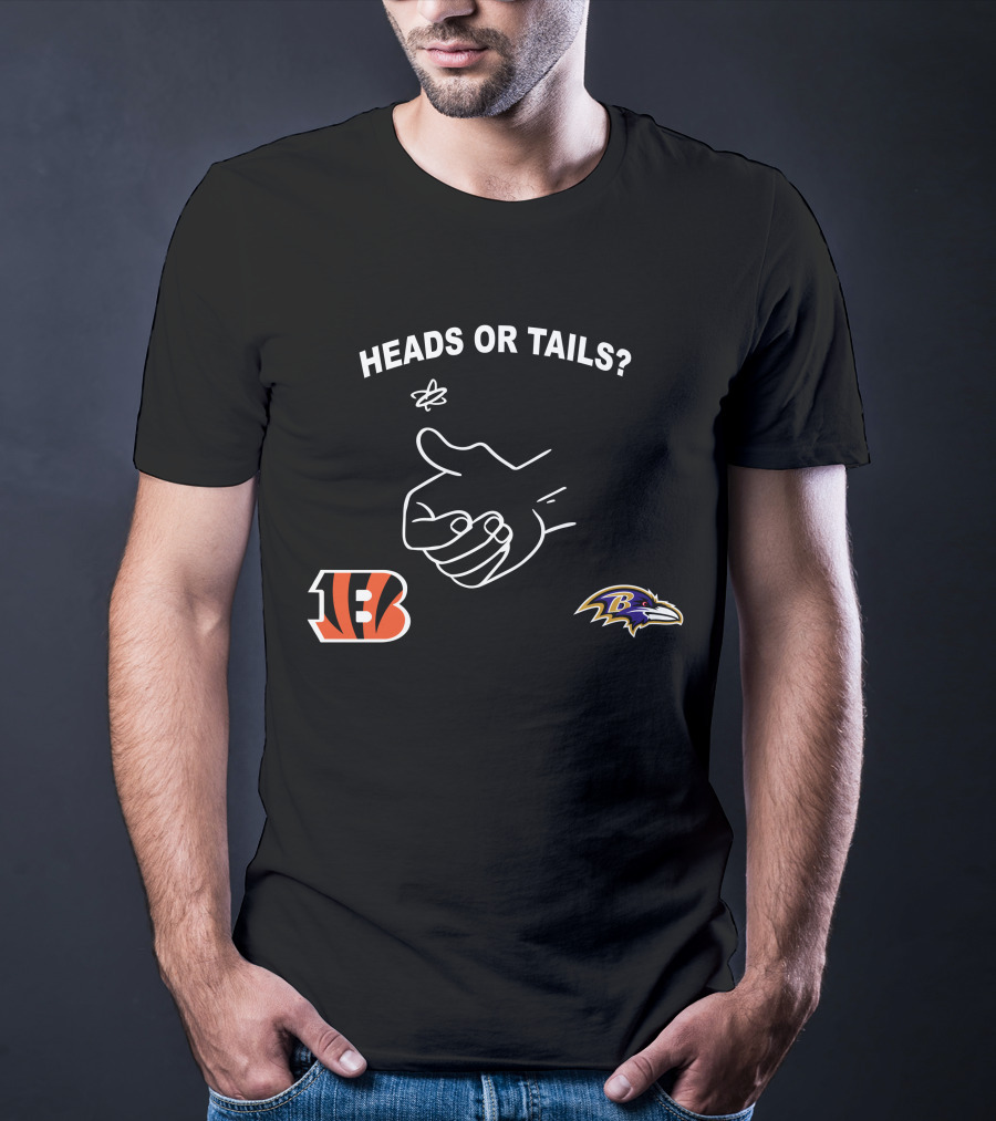 Heads Or Tails Bengals Ravens Showdown T-Shirt