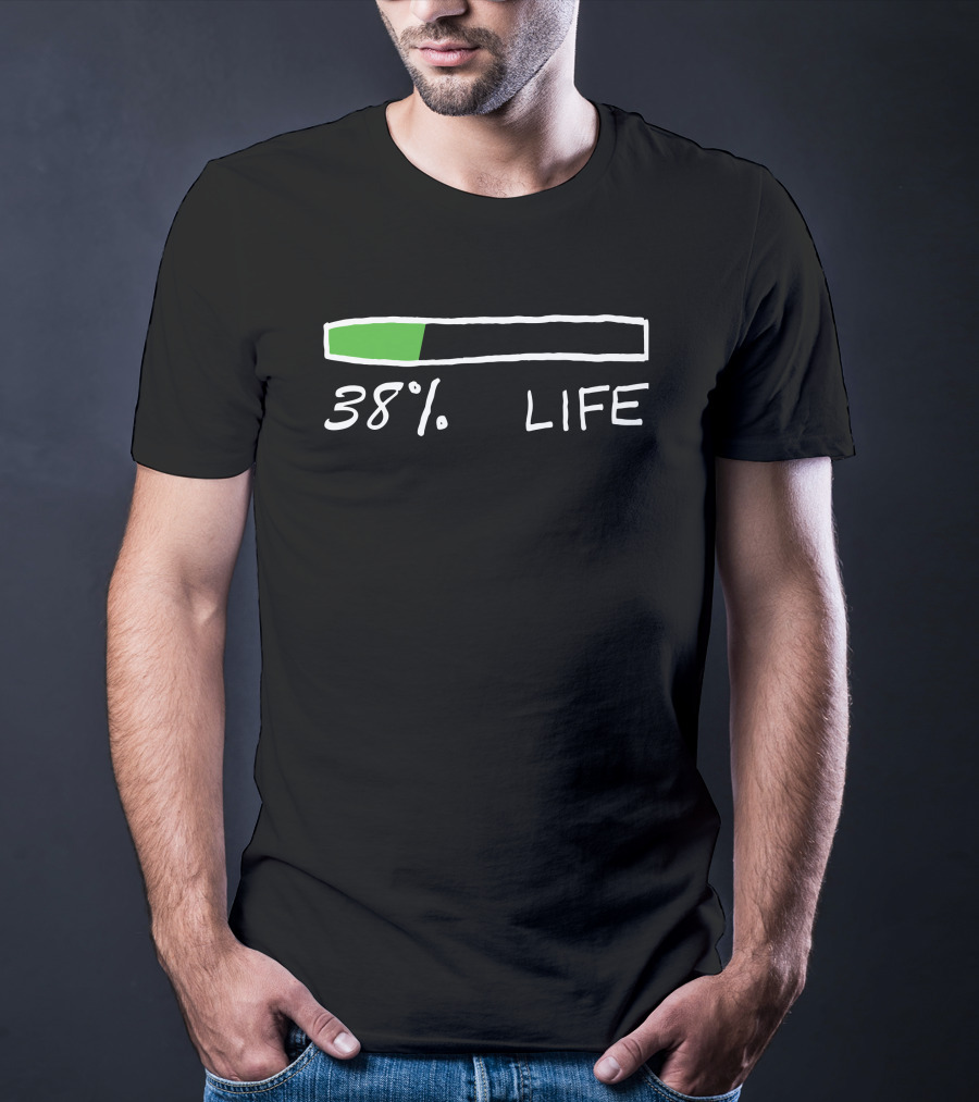 Nas Daily 38% Life Progress Bar T-Shirt