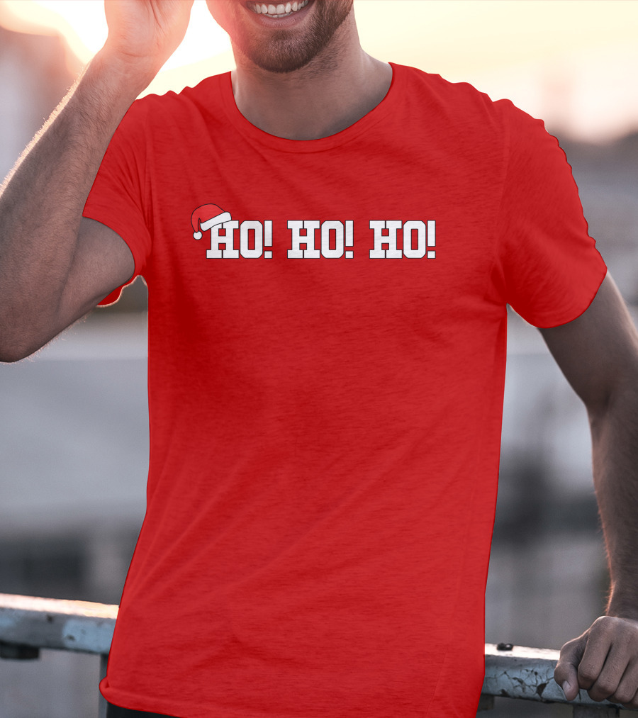 Ho Ho Ho Heather Harmon Santa Hat Holiday Cheer T-Shirt