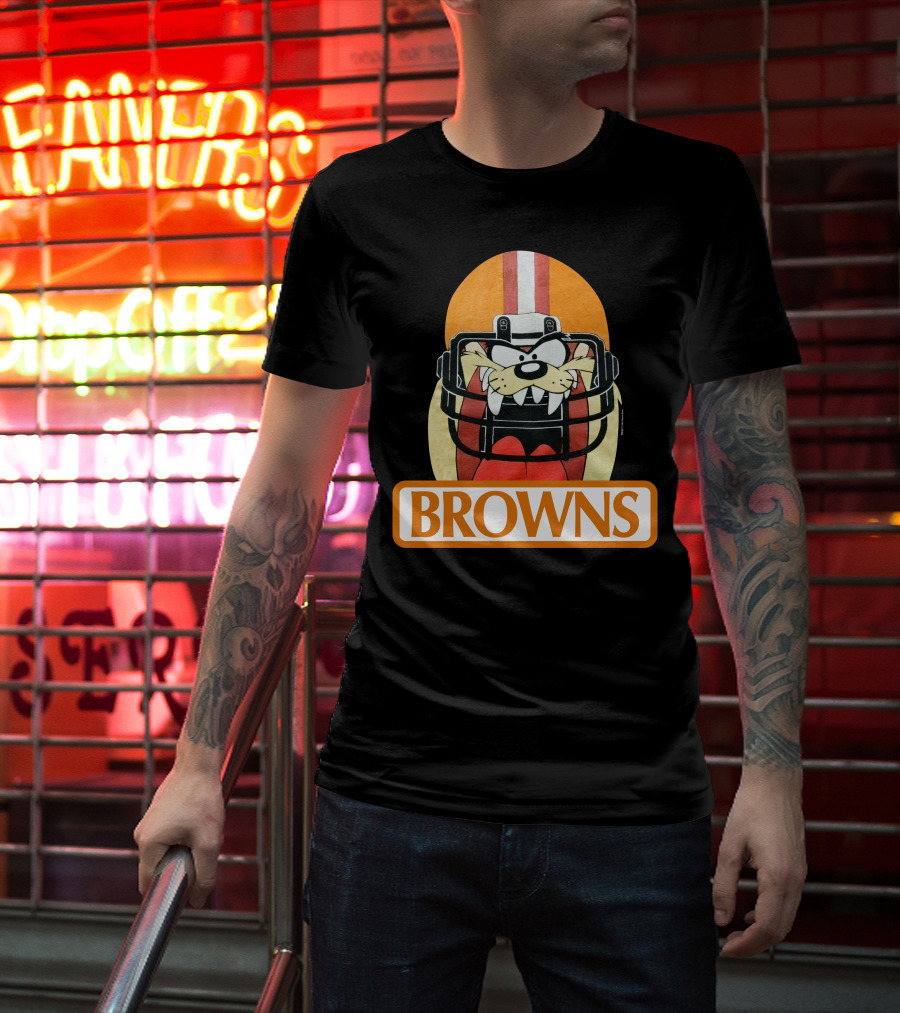 Browns Taz Football Helmet Jake Paul T-Shirt