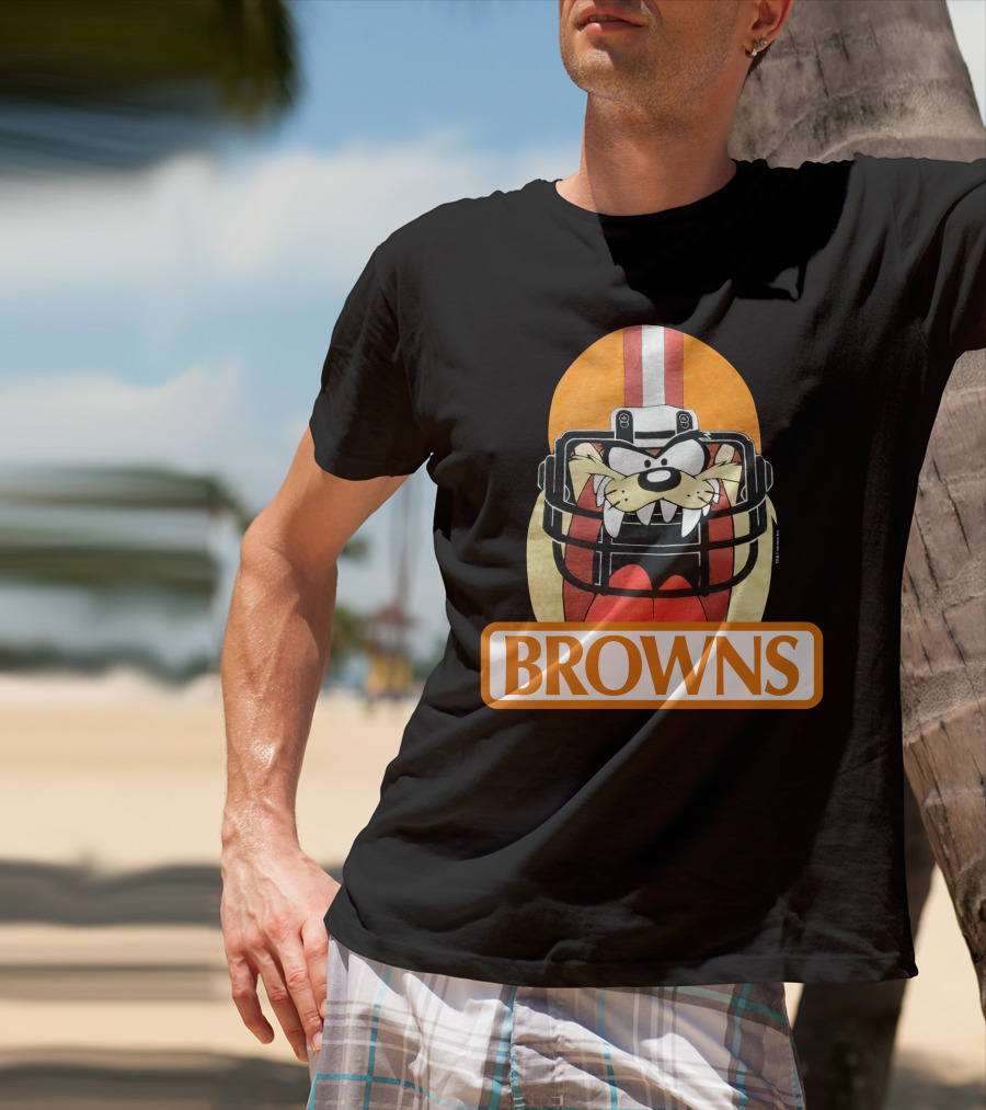 Browns Taz Football Helmet Jake Paul T-Shirt
