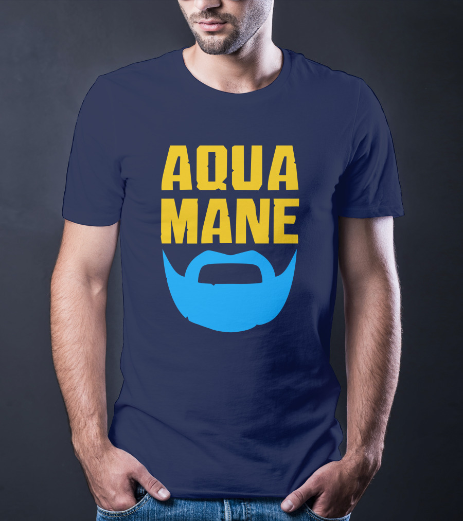 Aqua Mane Iconic Blue Beard T-Shirt