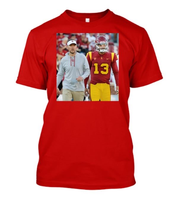 Lincoln Riley And Caleb Williams USC Football Collaboration T-Shirt