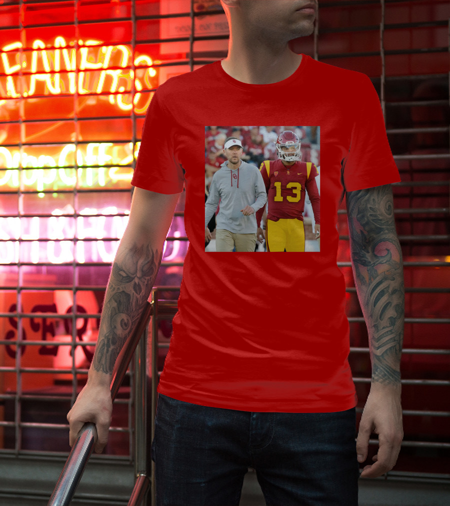 Lincoln Riley And Caleb Williams USC Football Collaboration T-Shirt