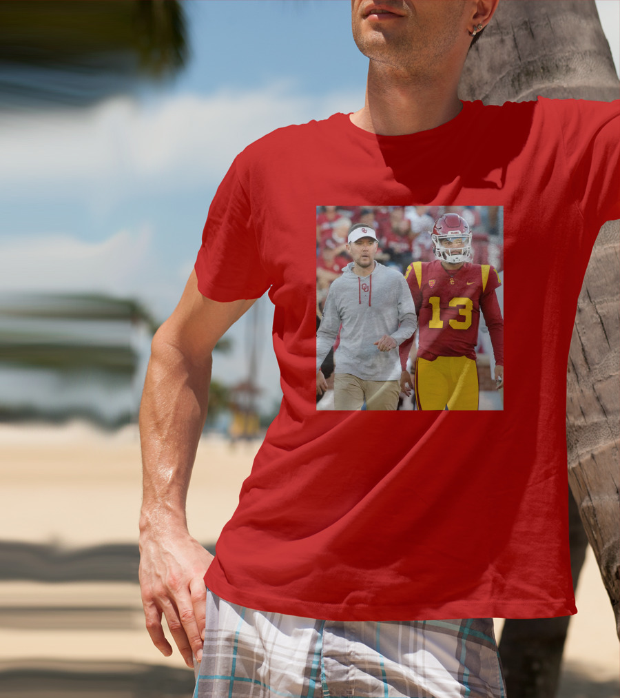 Lincoln Riley And Caleb Williams USC Football Collaboration T-Shirt