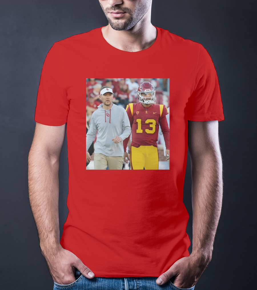 Lincoln Riley And Caleb Williams USC Football Collaboration T-Shirt