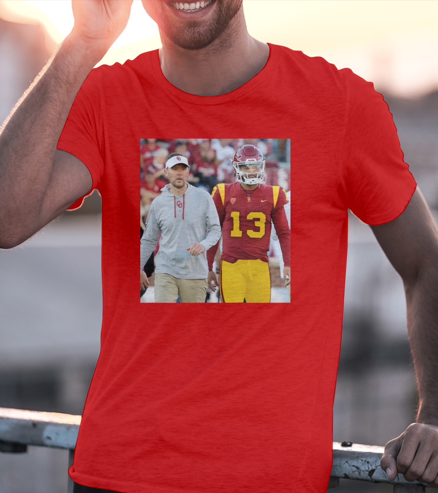 Lincoln Riley And Caleb Williams USC Football Collaboration T-Shirt