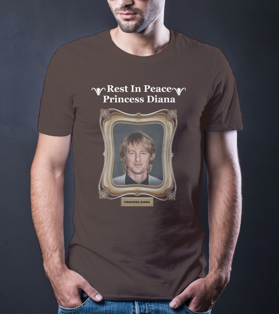 Rest In Peace Princess Diana Owen Wilson Frame T-Shirt