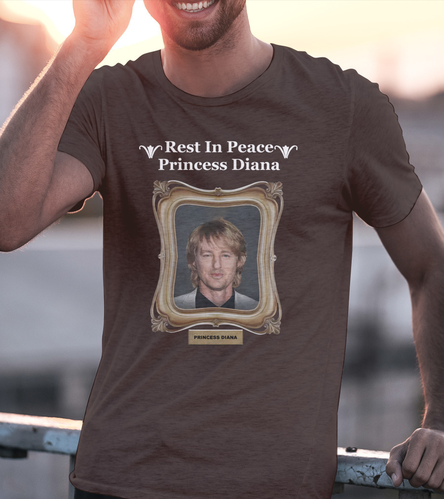 Rest In Peace Princess Diana Owen Wilson Frame T-Shirt
