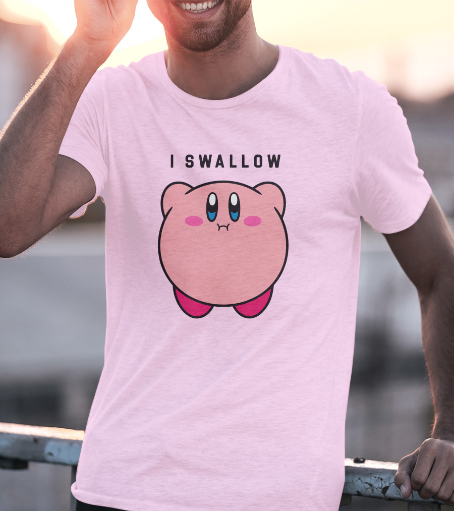 Kirby I Swallow Retro Gaming T-Shirt