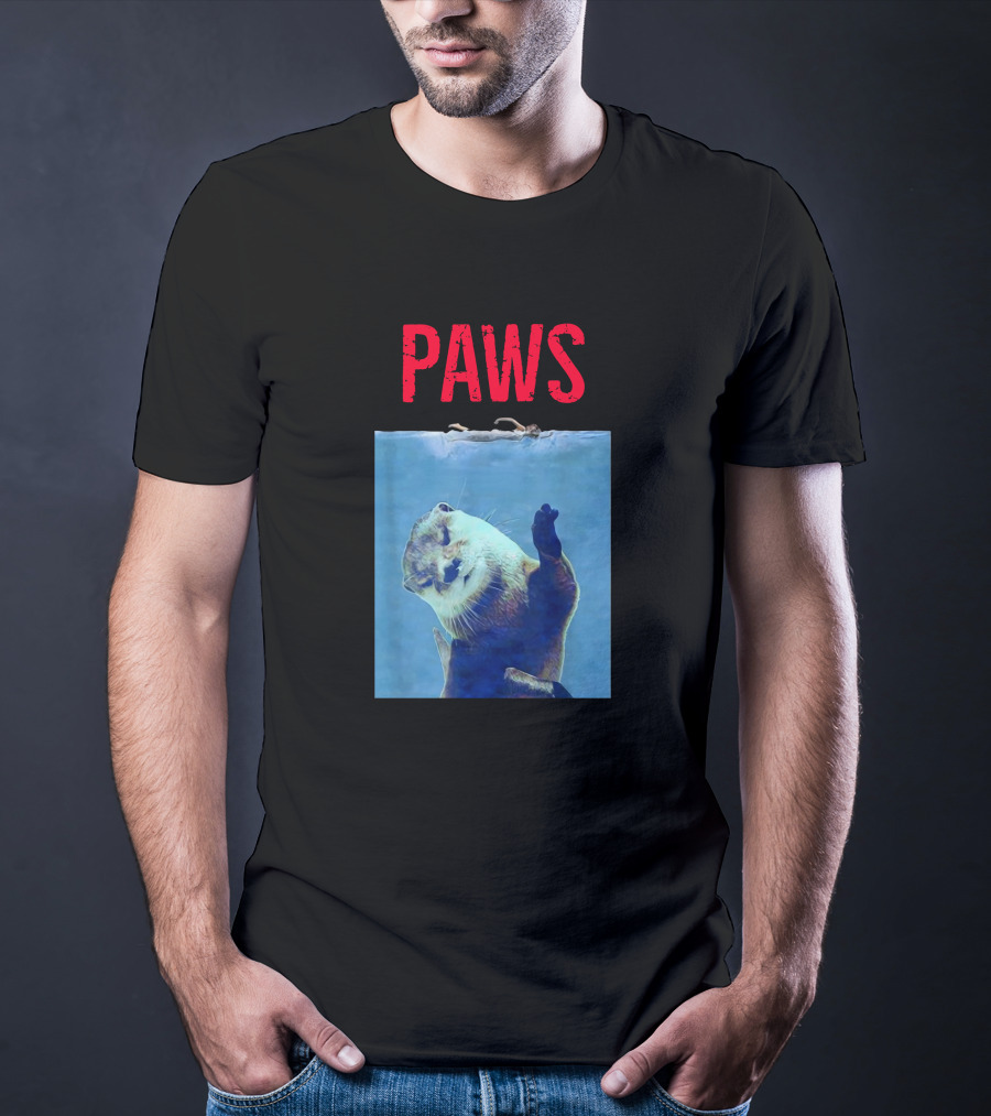 PAWS Funny Otter Jaws T-Shirt