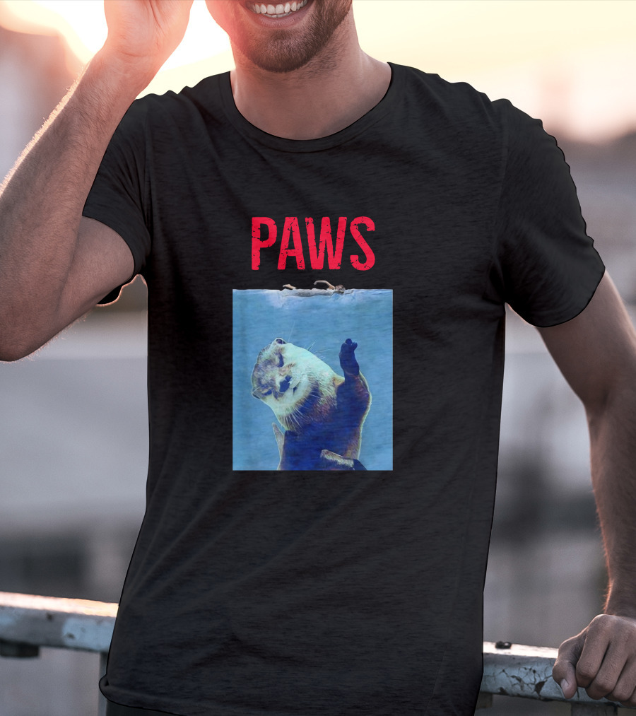 PAWS Funny Otter Jaws T-Shirt