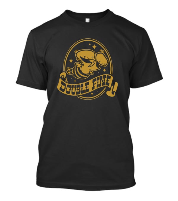 Double Fine Golden Two Headed Baby T-Shirt