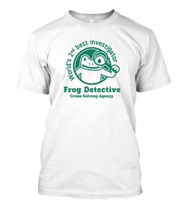 World's 2nd Best Investigator Frog Detective Crime Solving Agency T-Shirt