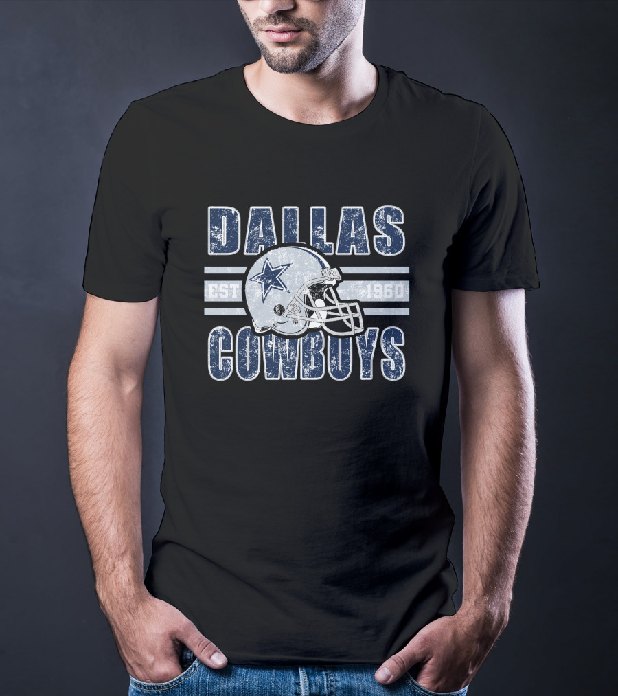 Dallas Cowboys Est 1960 Helmet T-Shirt