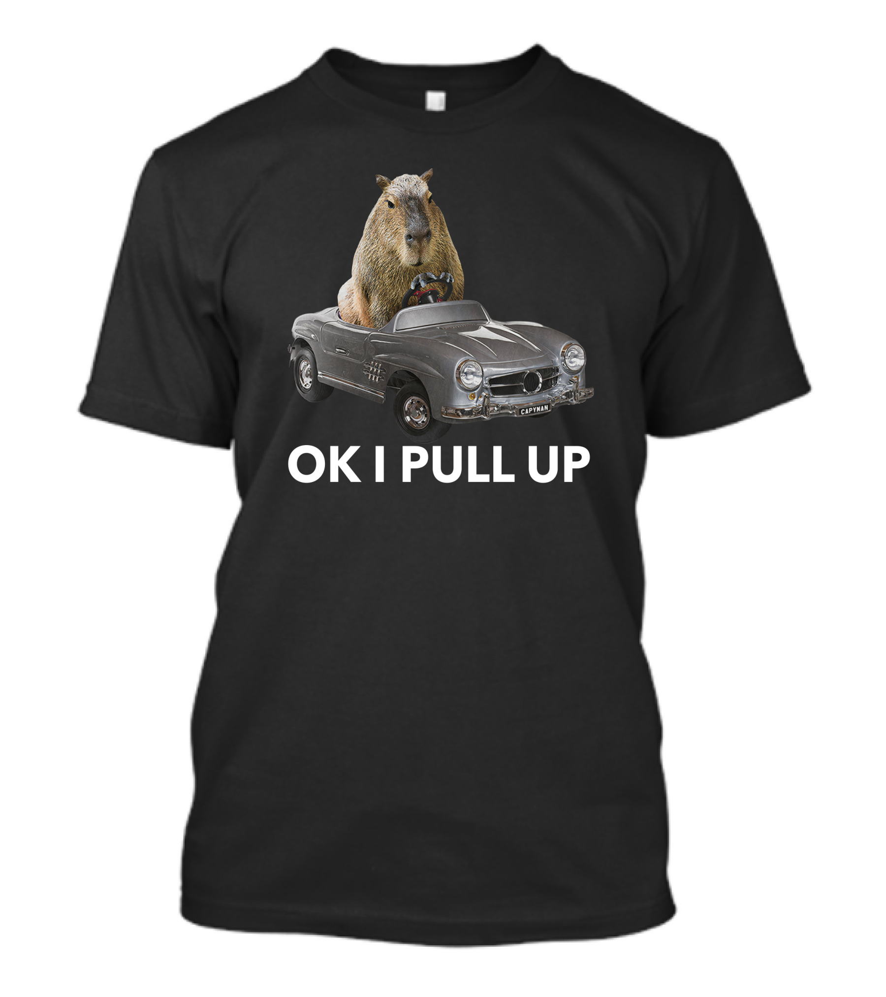 Capybaraman Driving Mercedes Capy Car T-Shirt