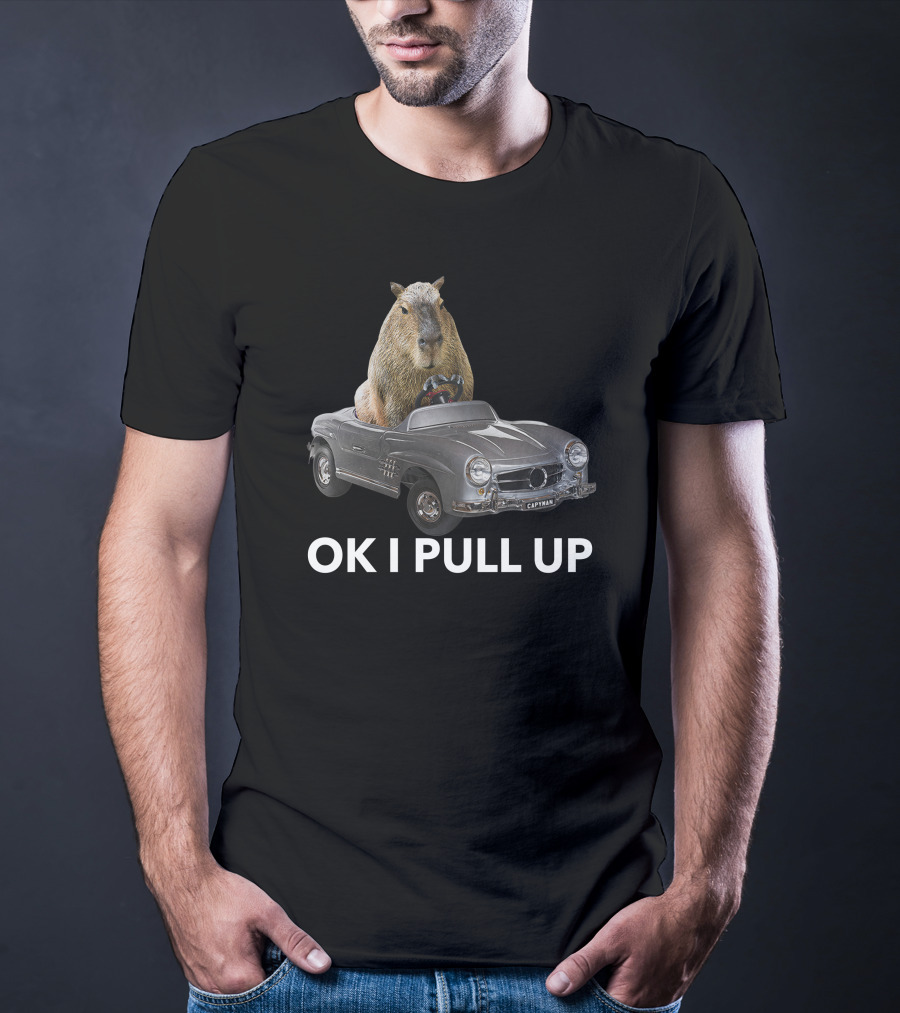 Capybaraman Driving Mercedes Capy Car T-Shirt