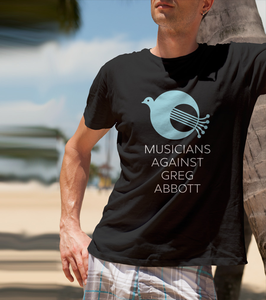 Musicians Against Greg Abbott George Mallas Peace Bird T-Shirt