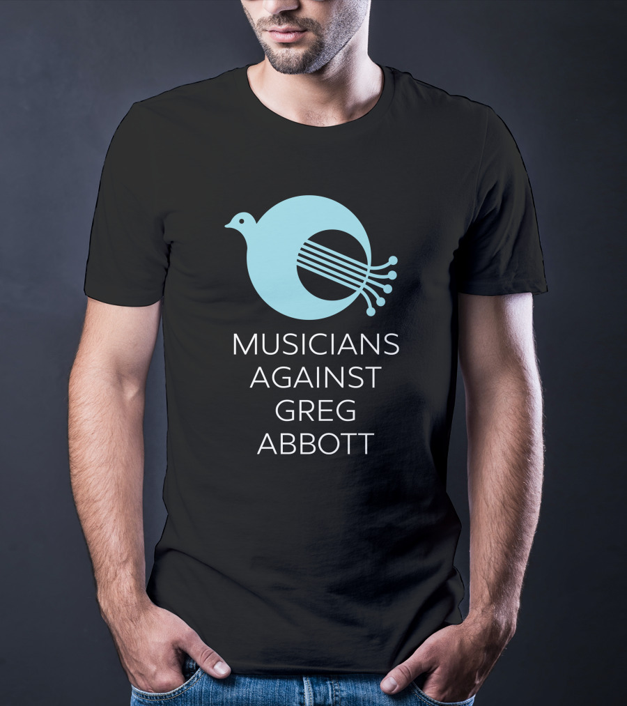Musicians Against Greg Abbott George Mallas Peace Bird T-Shirt