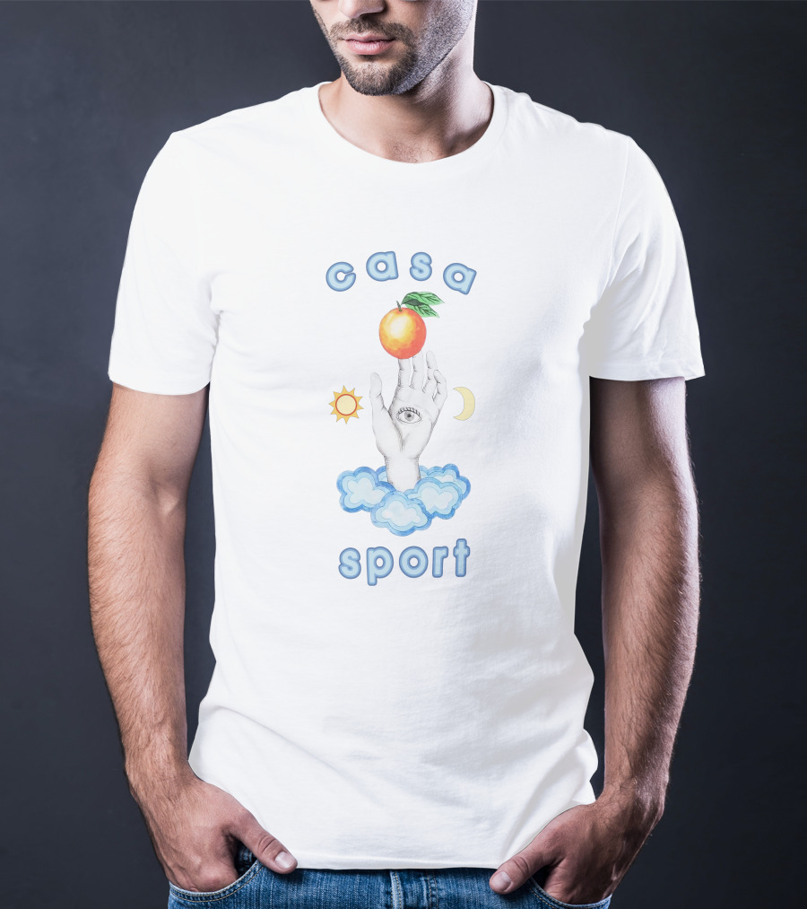 Casa Sport Hand Eye Peach Clouds Sun Moon T-Shirt