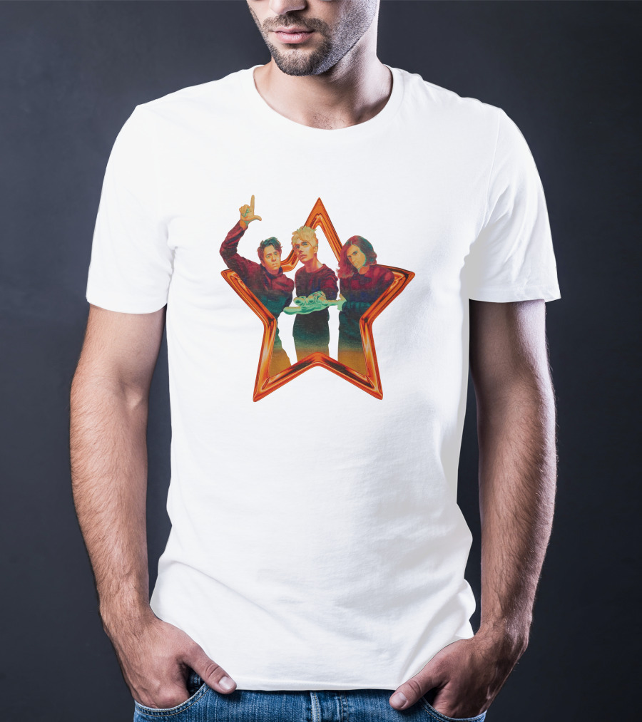 Waterparks Band Star Frame Trio T-Shirt