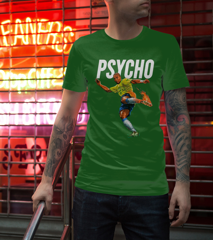 Adriano Psycho Soccer Kick With Flaming Shoe T-Shirt