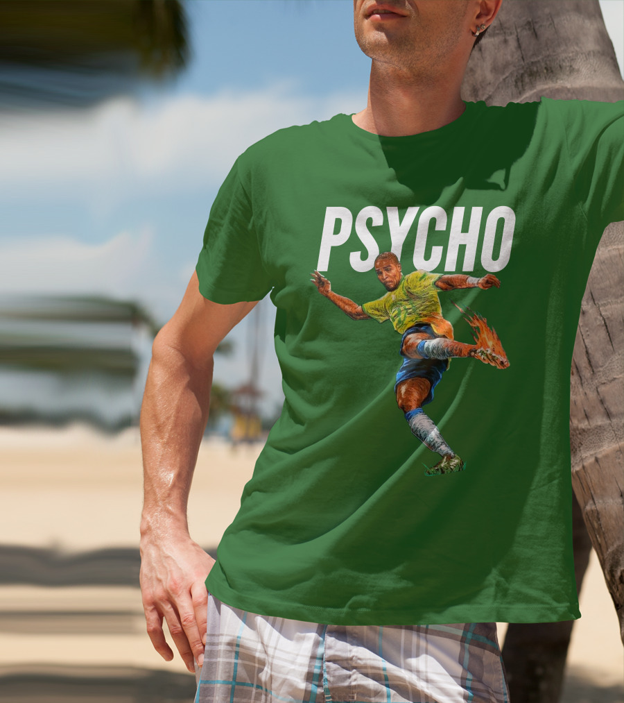 Adriano Psycho Soccer Kick With Flaming Shoe T-Shirt