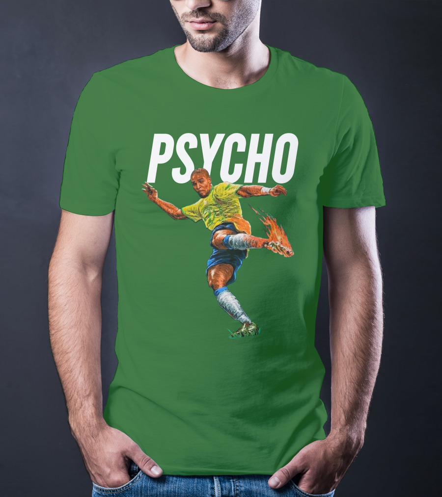 Adriano Psycho Soccer Kick With Flaming Shoe T-Shirt