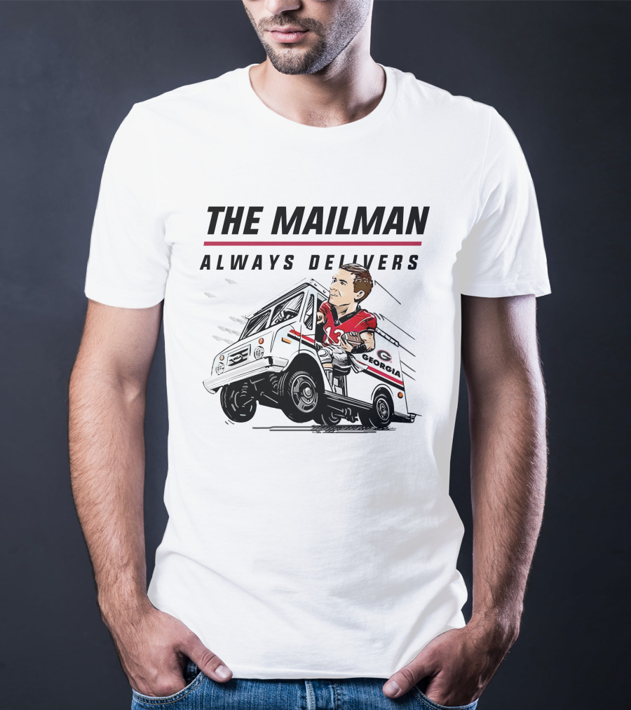 The Mailman Always Delivers Georgia Football Player T-Shirt