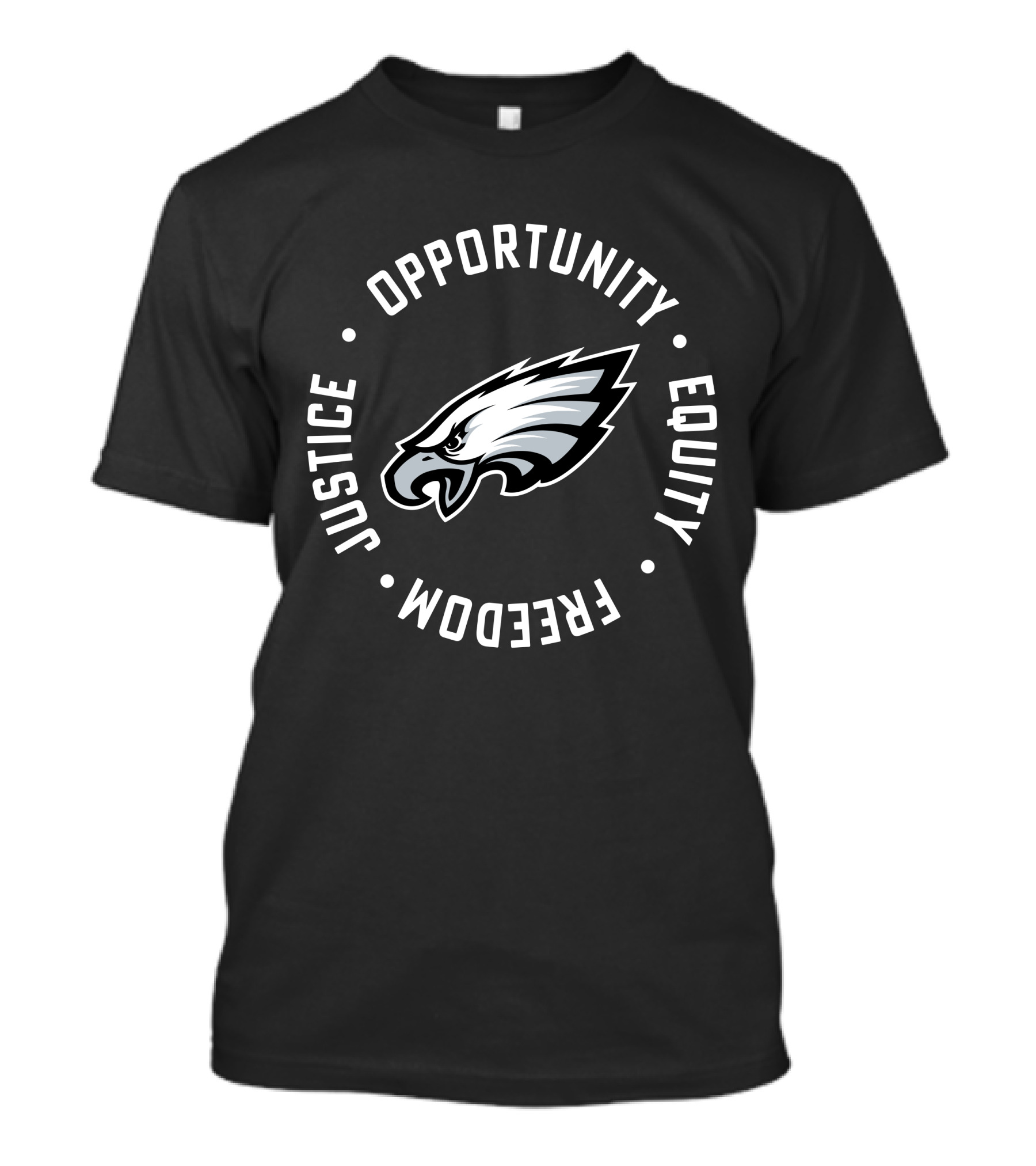 Philadelphia Eagles NFL Opportunity Equality Freedom Justice Inspire Change T-Shirt